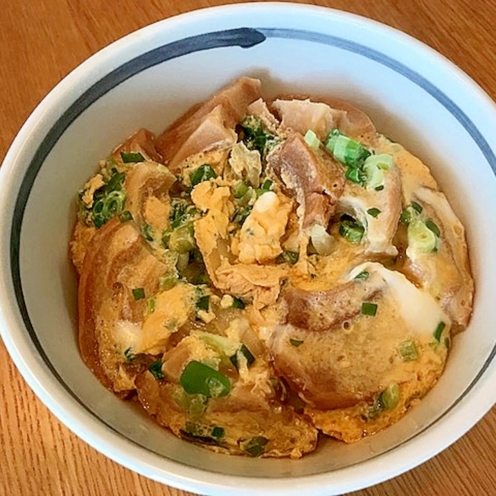 車麩の卵とじ丼